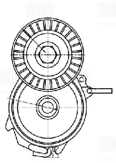 Belt Tensioner, V-ribbed belt (CM 5399)