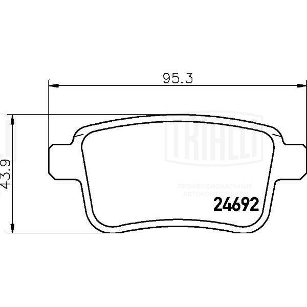 Brake Pad Set, disc brake (PF 4091)