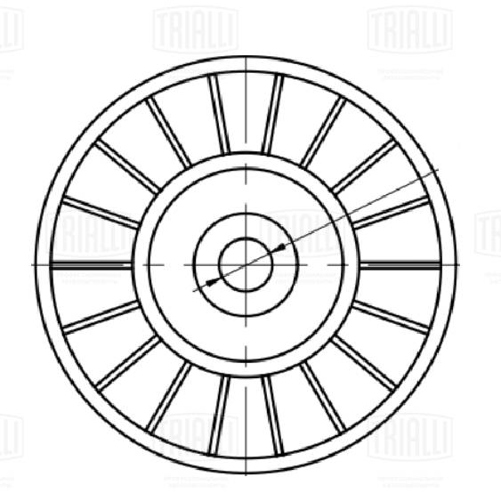 Deflection/Guide Pulley, V-ribbed belt (CM 5361)