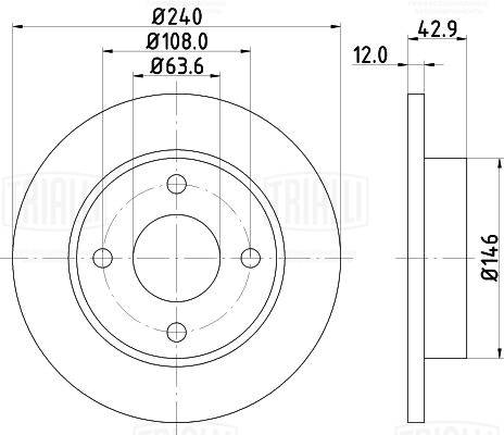 Brake Disc (DF 263907)