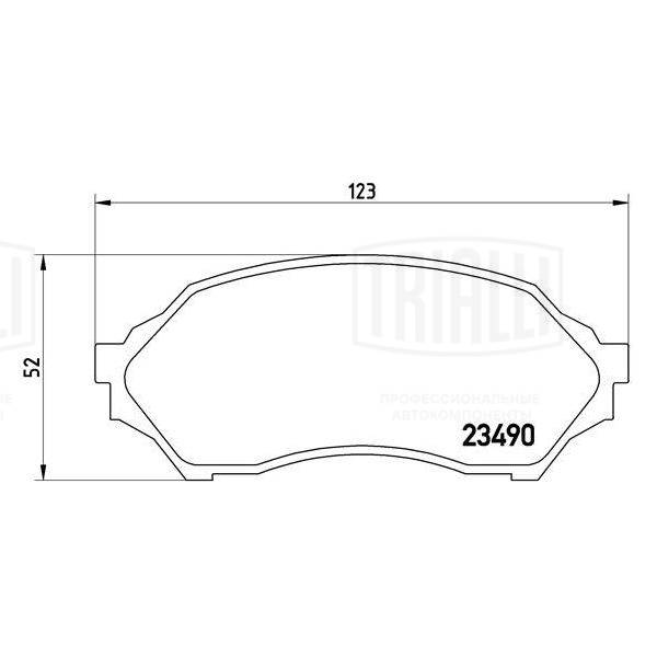 Brake Pad Set, disc brake (PF 4257)