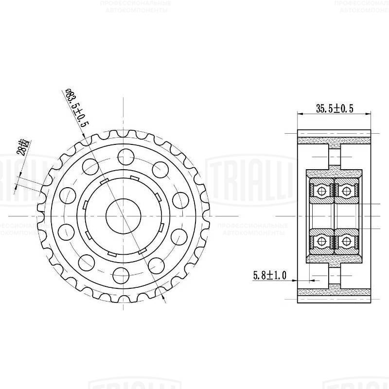 Tensioner Pulley, timing belt