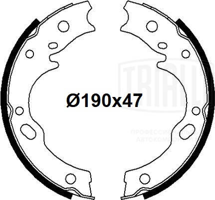 Brake Shoe Set, parking brake