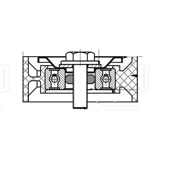 Deflection/Guide Pulley, V-ribbed belt