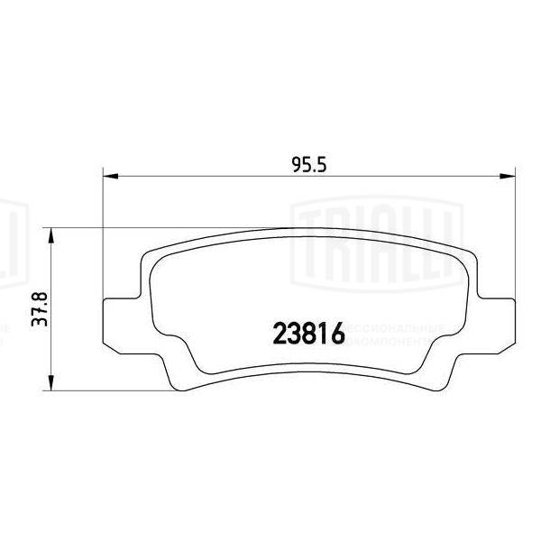 Brake Pad Set, disc brake (PF 4108)