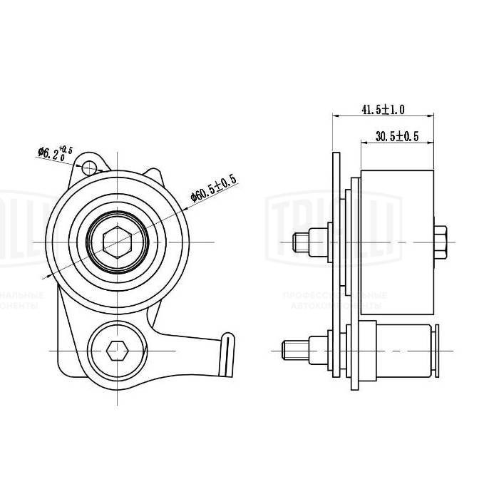 Tensioner Pulley, timing belt (CM 6181)