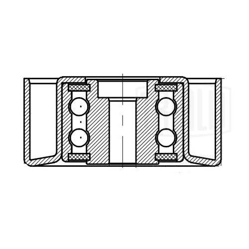 Deflection/Guide Pulley, V-ribbed belt