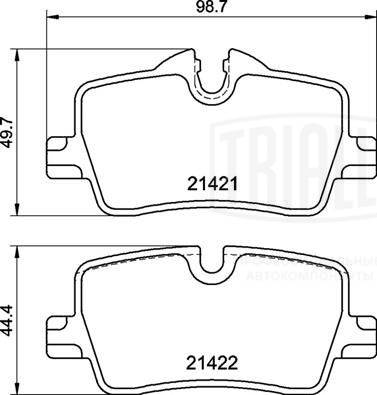 Brake Pad Set, disc brake (PF 4309)
