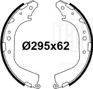 Brake Shoe Set (GF 4564)