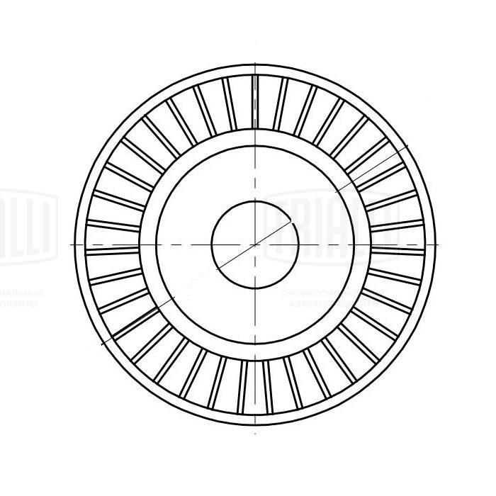 Deflection/Guide Pulley, V-ribbed belt