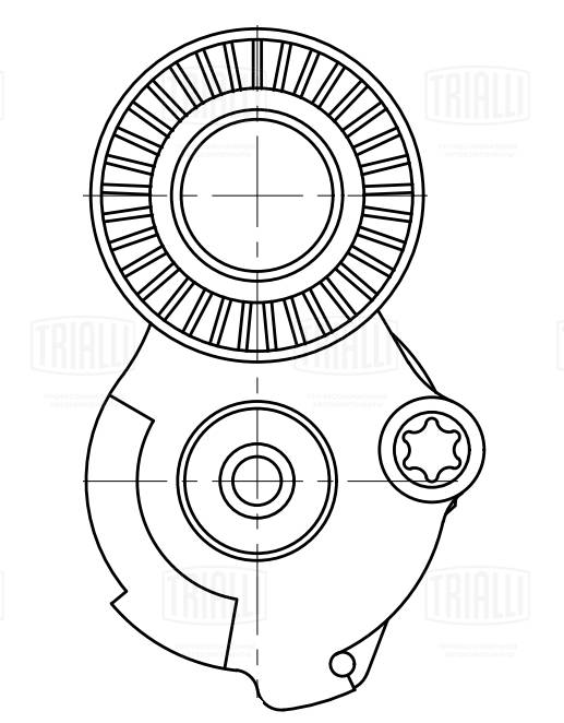 Belt Tensioner, V-ribbed belt (CM 5790)