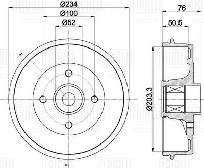 Brake Drum (TF 051336)