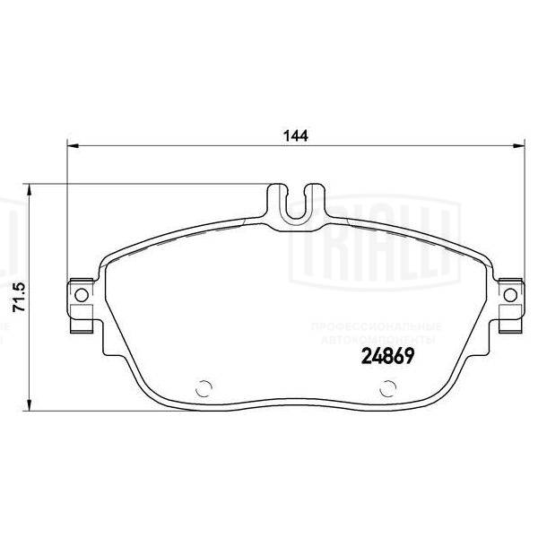 Brake Pad Set, disc brake (PF 4285)