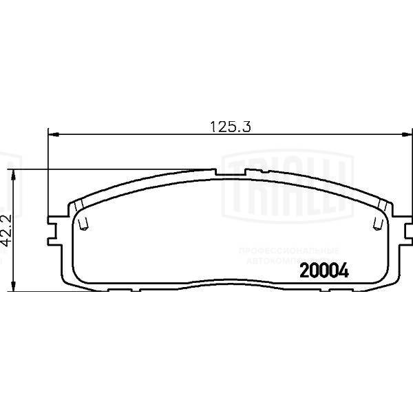 Brake Pad Set, disc brake (PF 4117)