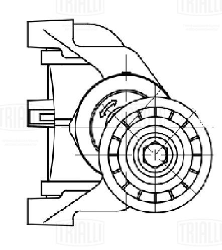 Belt Tensioner, V-ribbed belt (CM 5716)