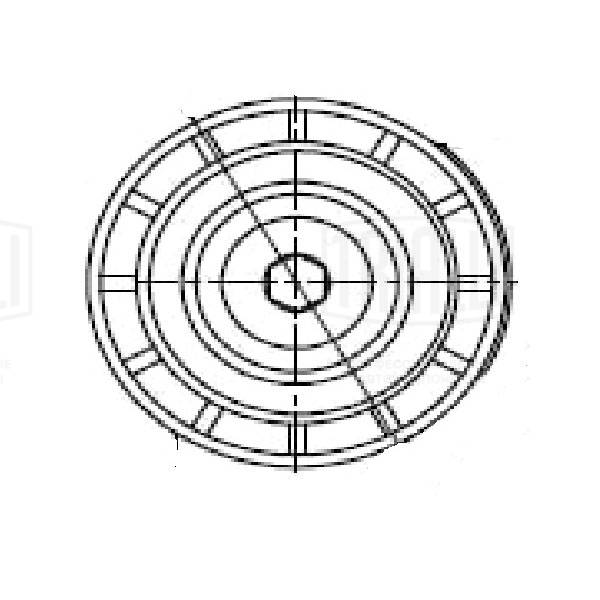 Deflection/Guide Pulley, V-ribbed belt