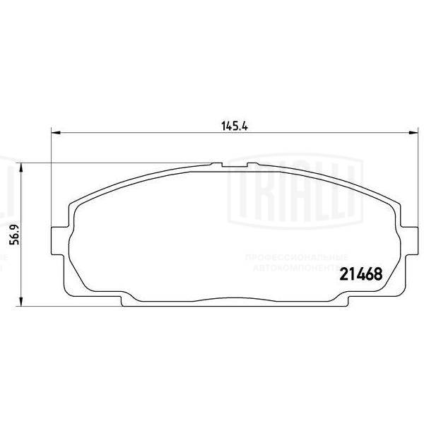 Brake Pad Set, disc brake (PF 4339)