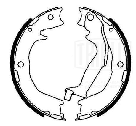 Brake Shoe Set, parking brake (GF 4445)