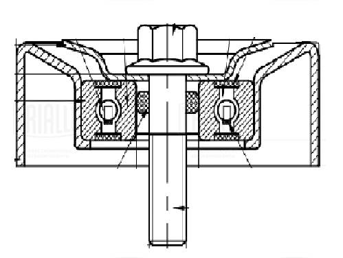Deflection/Guide Pulley, V-ribbed belt (CM 3039)