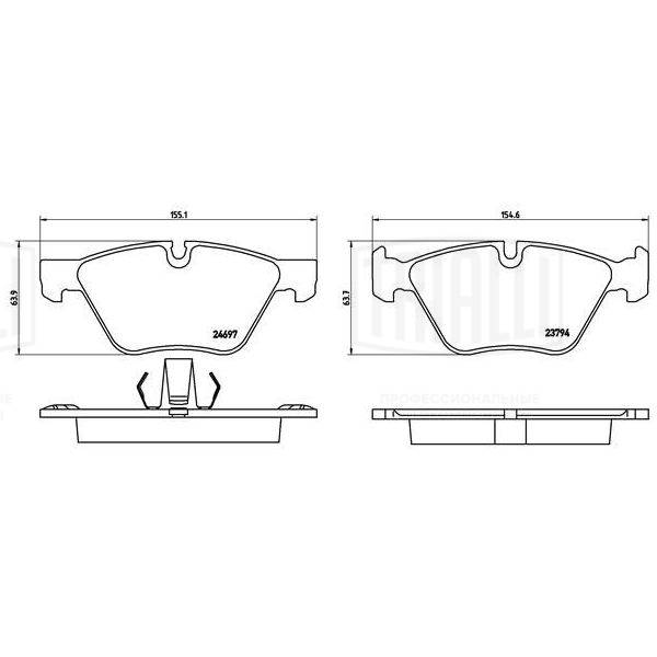 Brake Pad Set, disc brake (PF 4188)