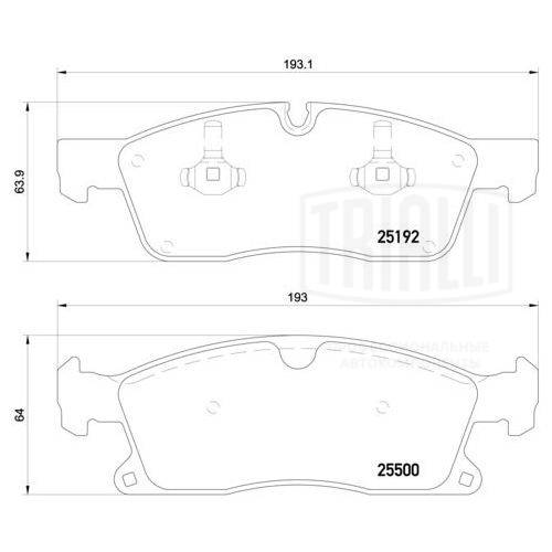 Brake Pad Set, disc brake (PF 4287)