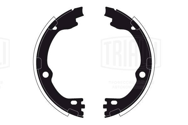 Brake Shoe Set, parking brake (GF 4667)