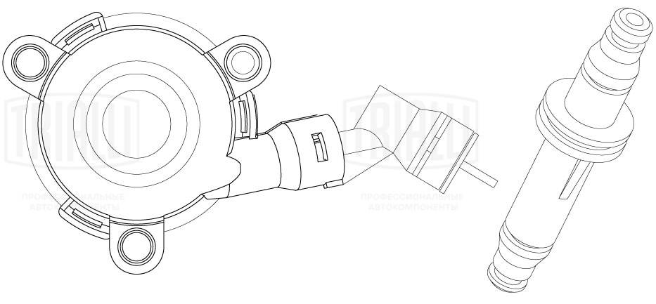 Central Slave Cylinder, clutch (CT 2102)