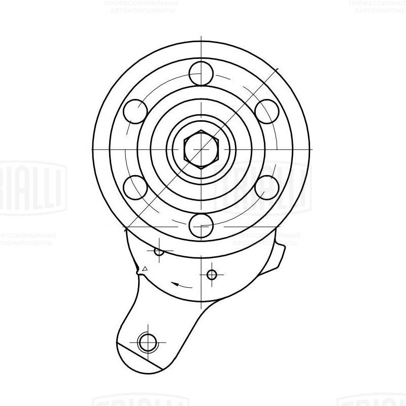 Deflection/Guide Pulley, V-ribbed belt