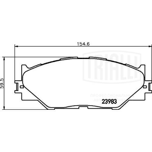 Brake Pad Set, disc brake (PF 4359)