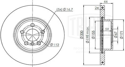 Brake Disc (DF 190436)
