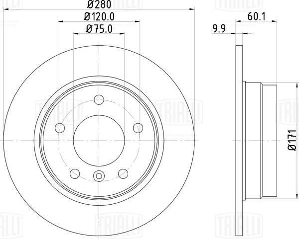 Brake Disc (DF 270058)