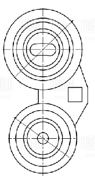 Deflection/Guide Pulley, V-ribbed belt (CM 5582)