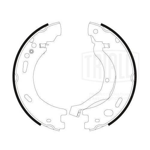 Brake Shoe Set, parking brake (GF 4627)