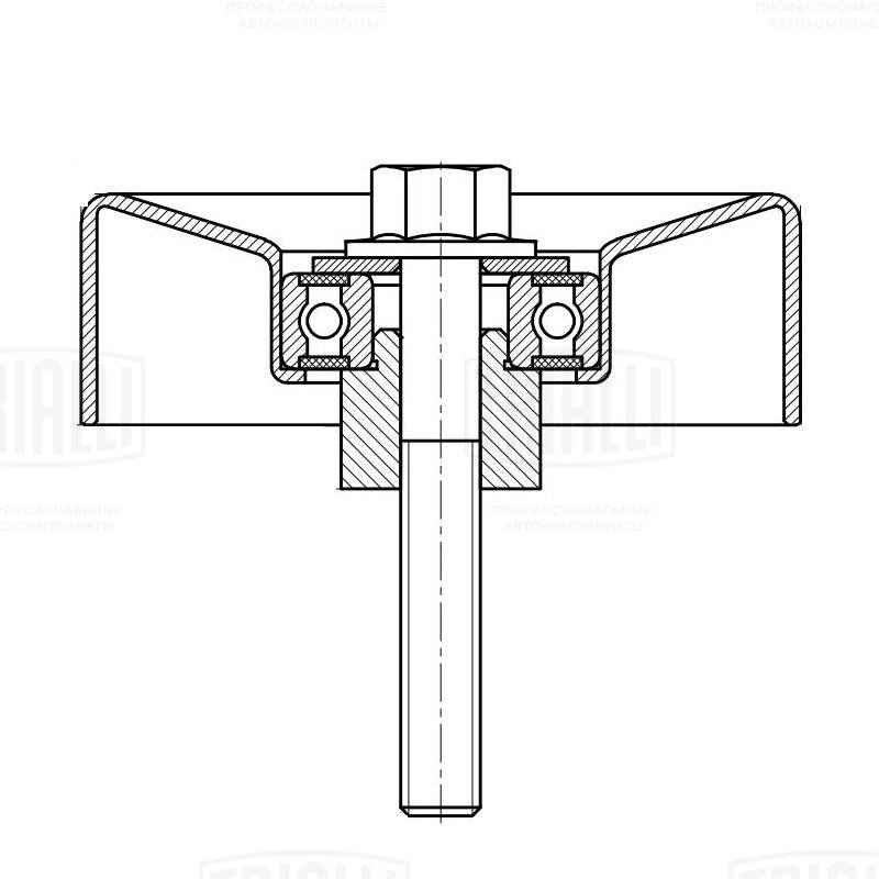 Deflection/Guide Pulley, V-ribbed belt