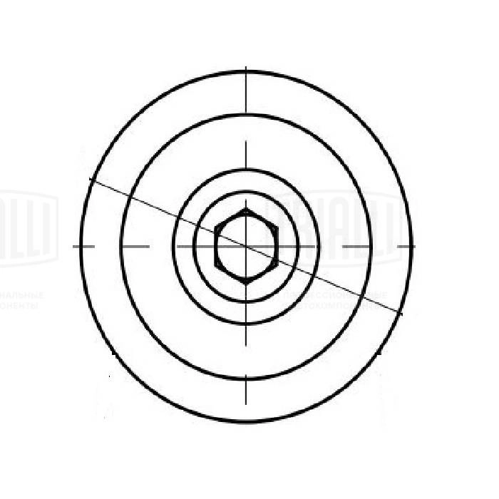 Deflection/Guide Pulley, V-ribbed belt