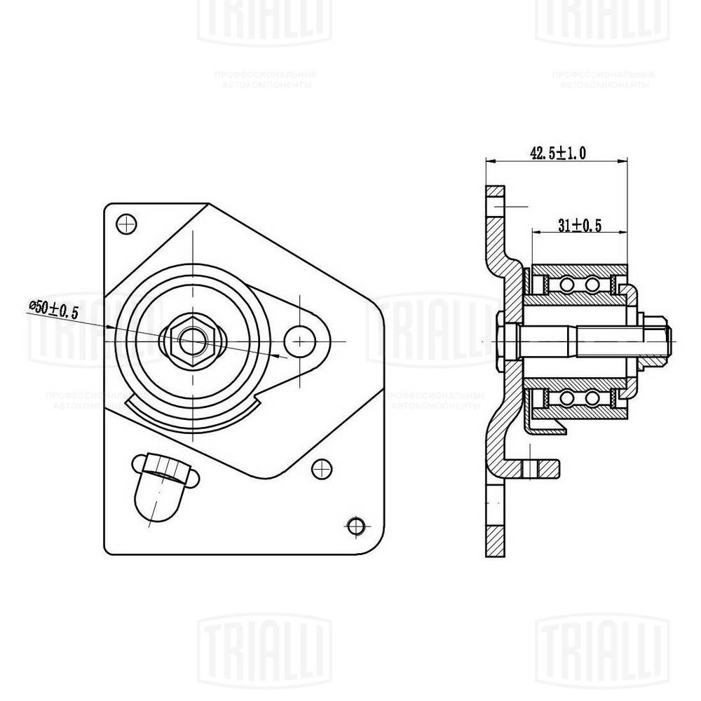Deflection/Guide Pulley, timing belt