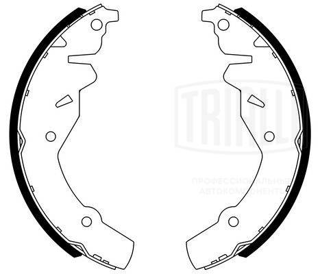 Brake Shoe Set, parking brake (GF 4631)