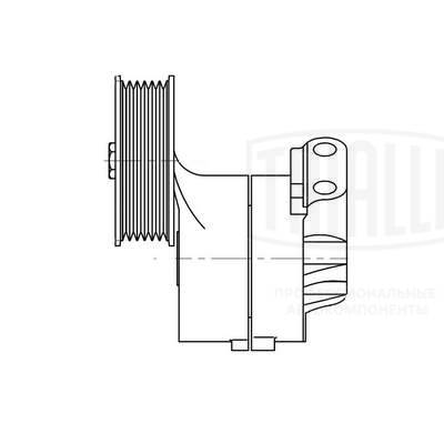 Deflection/Guide Pulley, V-ribbed belt