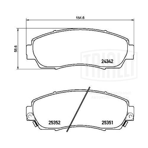 Brake Pad Set, disc brake (PF 4226)