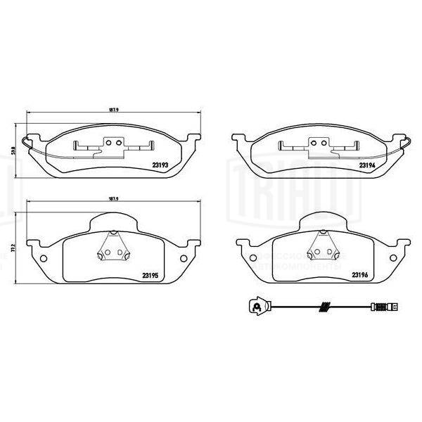 Brake Pad Set, disc brake