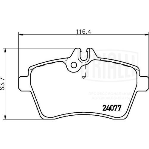 Brake Pad Set, disc brake (PF 4270)