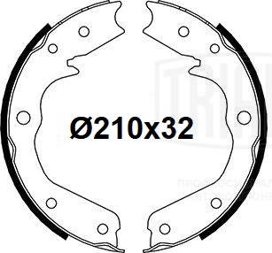 Brake Shoe Set, parking brake
