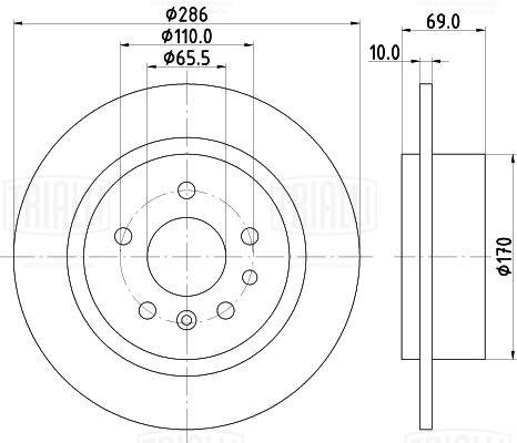 Brake Disc (DF 190616)