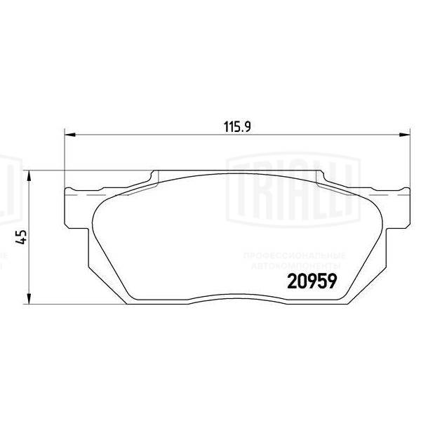 Brake Pad Set, disc brake (PF 4219)