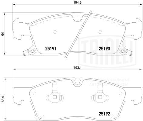 Brake Pad Set, disc brake