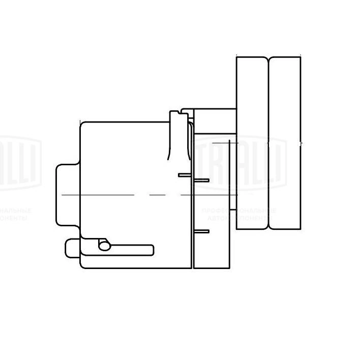 Deflection/Guide Pulley, V-ribbed belt