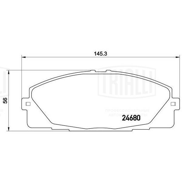 Brake Pad Set, disc brake (PF 4358)
