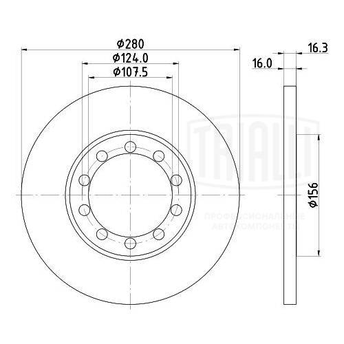 Brake Disc (DF 105104)