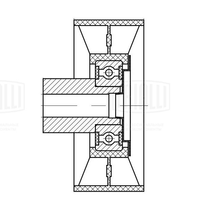 Deflection/Guide Pulley, V-ribbed belt