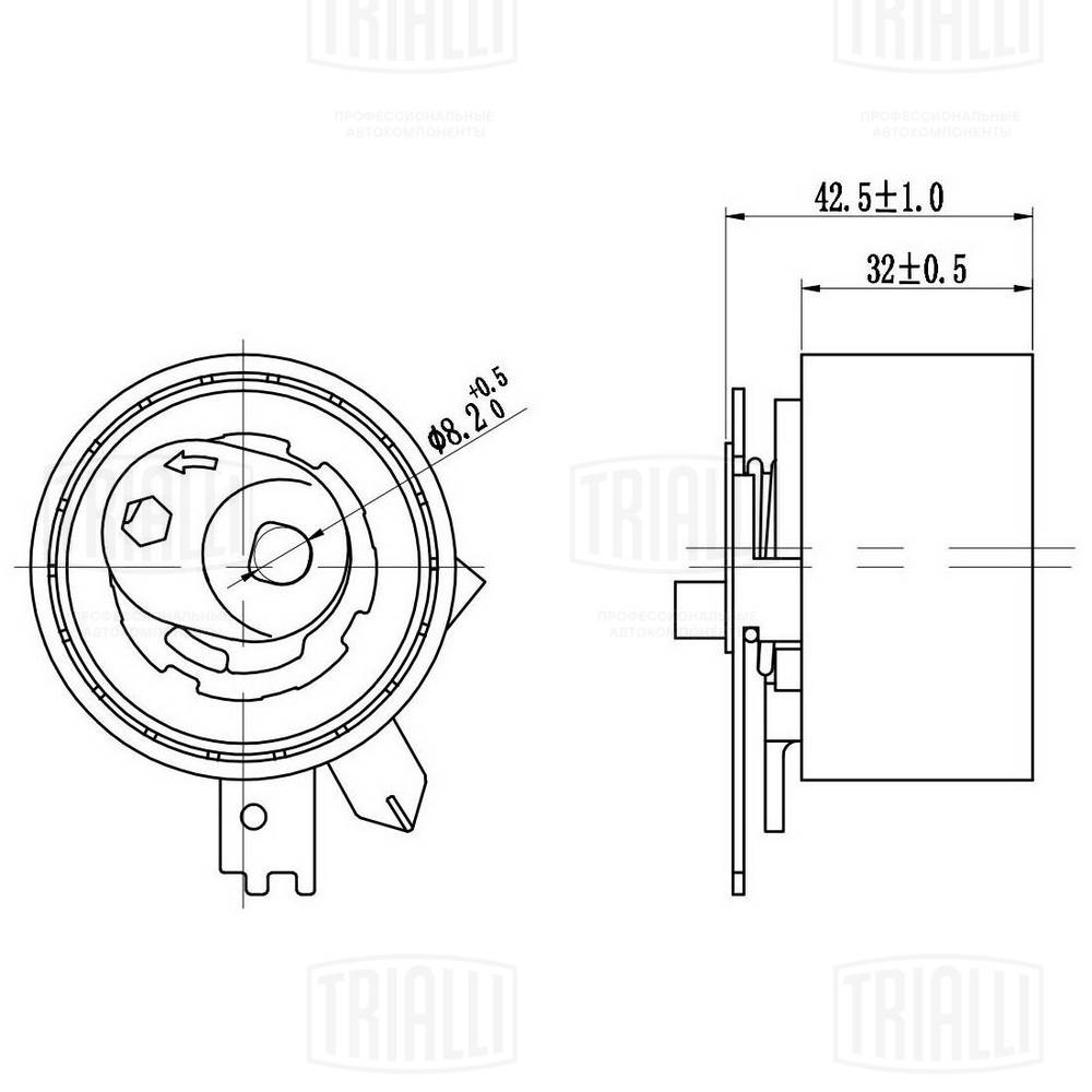 Deflection/Guide Pulley, timing belt